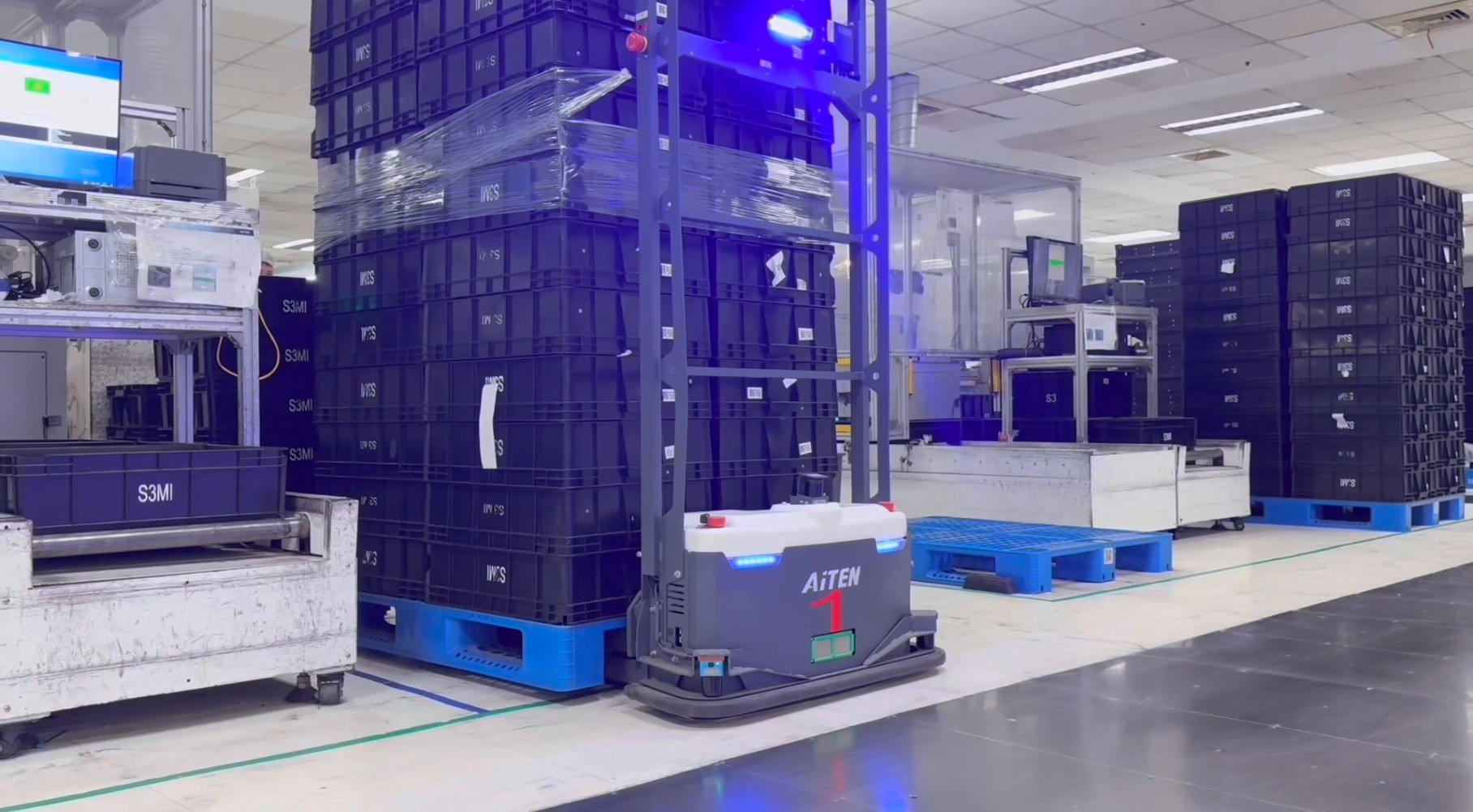 ​AGV无人叉车的应用：AiTEN jcjc5500公海如何赋能工厂内部物流